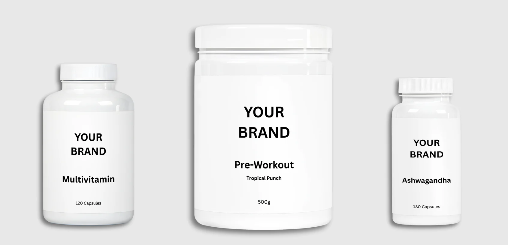 Suplementos White Label: Lanza tu propia marca